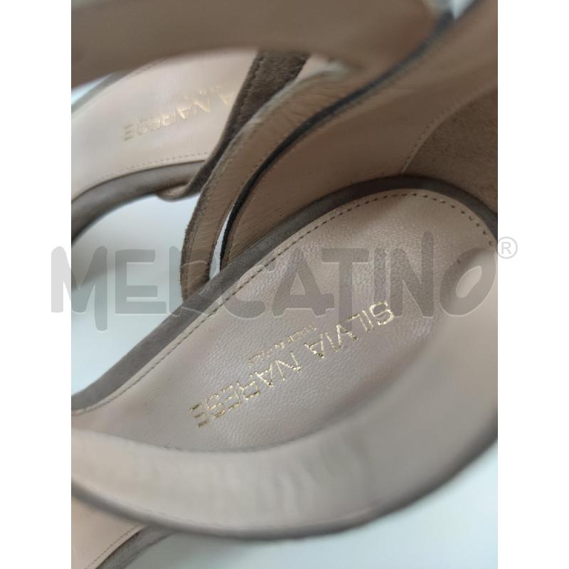SCARPE DONNA IN PELLE CON TACCO EFFETTO SCAMOSCIATO | Mercatino dell'Usato Settimo torinese 3