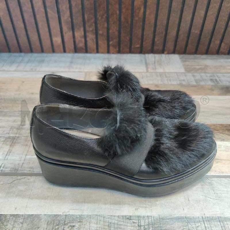 SCARPE DONNA JANET&JANET PELLE NERE PELO PLATFORM | Mercatino dell'Usato Settimo torinese 2