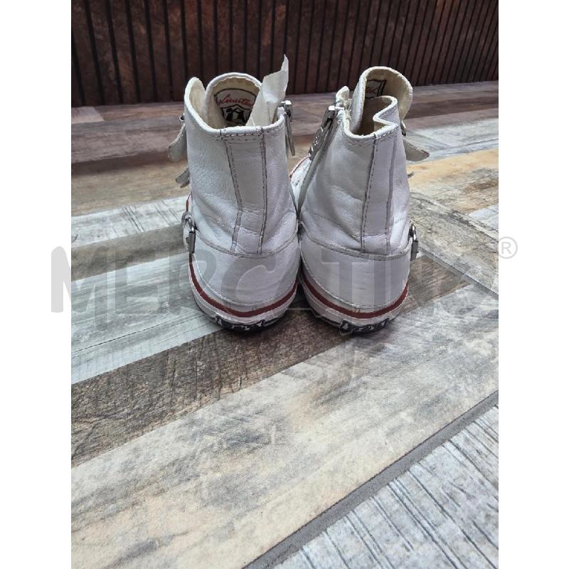 SCARPE DONNA PELLE ASH BIANCHE CINTURINI | Mercatino dell'Usato Settimo torinese 3