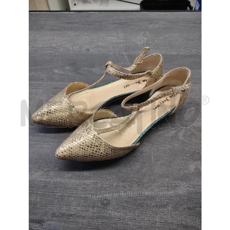 SCARPE DONNA VIA FERRARI PELLE PUNTA DORATA STAMPA SERP | Mercatino dell'Usato Settimo torinese 1