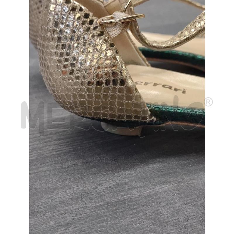SCARPE DONNA VIA FERRARI PELLE PUNTA DORATA STAMPA SERP | Mercatino dell'Usato Settimo torinese 4