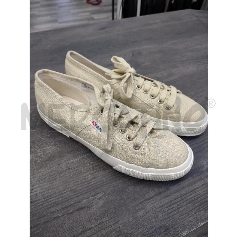 SCARPE TELA SUPERGA BEIGE NUOVE | Mercatino dell'Usato Settimo torinese 1