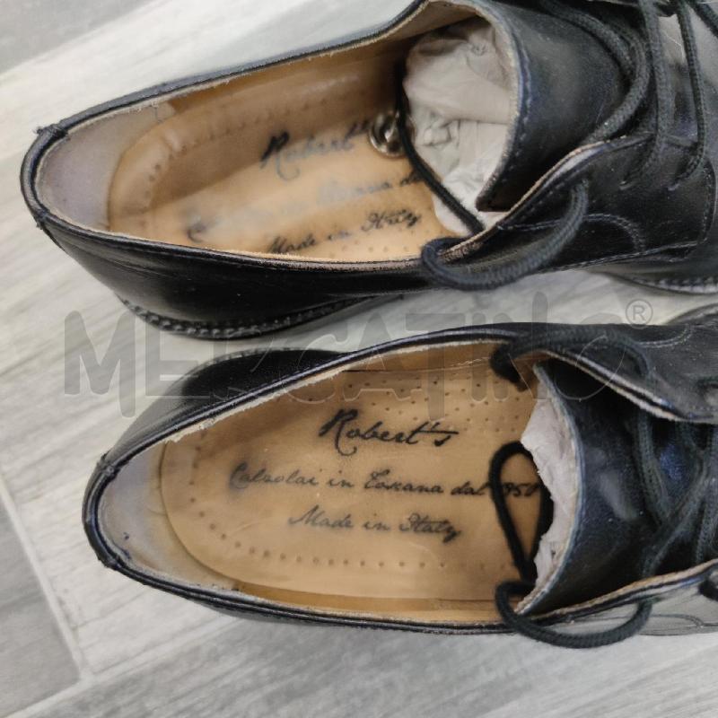 SCARPE UOMO PIER ONE CUOIO NERE LACCI  | Mercatino dell'Usato Settimo torinese 3