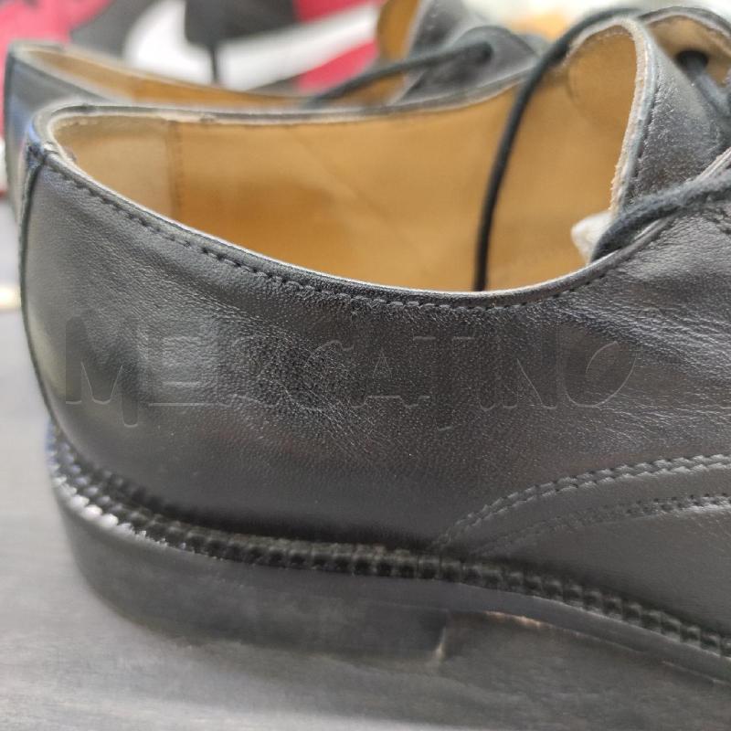 SCARPE UOMO PIER ONE CUOIO NERE LACCI  | Mercatino dell'Usato Settimo torinese 4