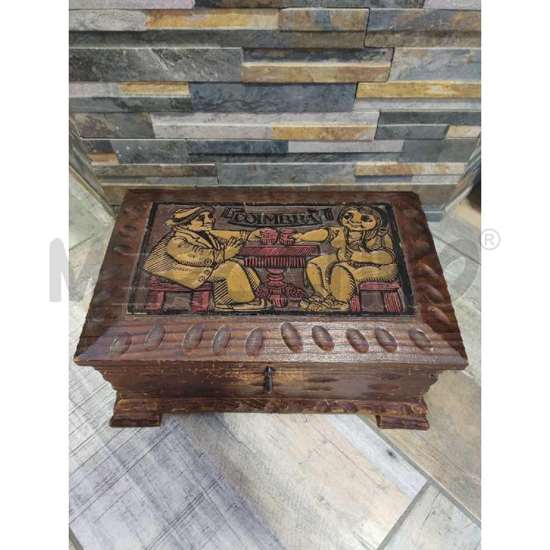 SCATOLA COIMBRA LEGNO INTARSIATA '900 | Mercatino dell'Usato Settimo torinese 1
