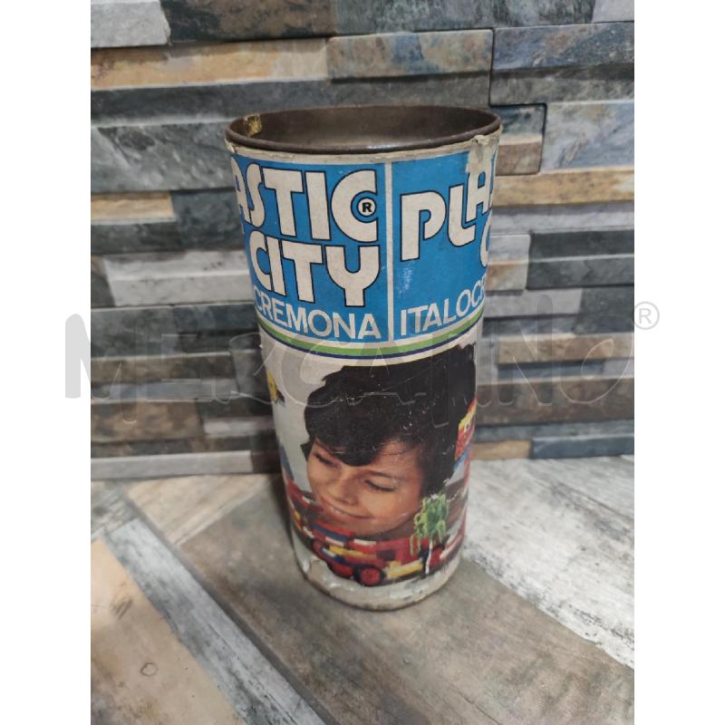 SCATOLA LATTA PLASTIC CITY ITALO CREMONA | Mercatino dell'Usato Settimo torinese 1