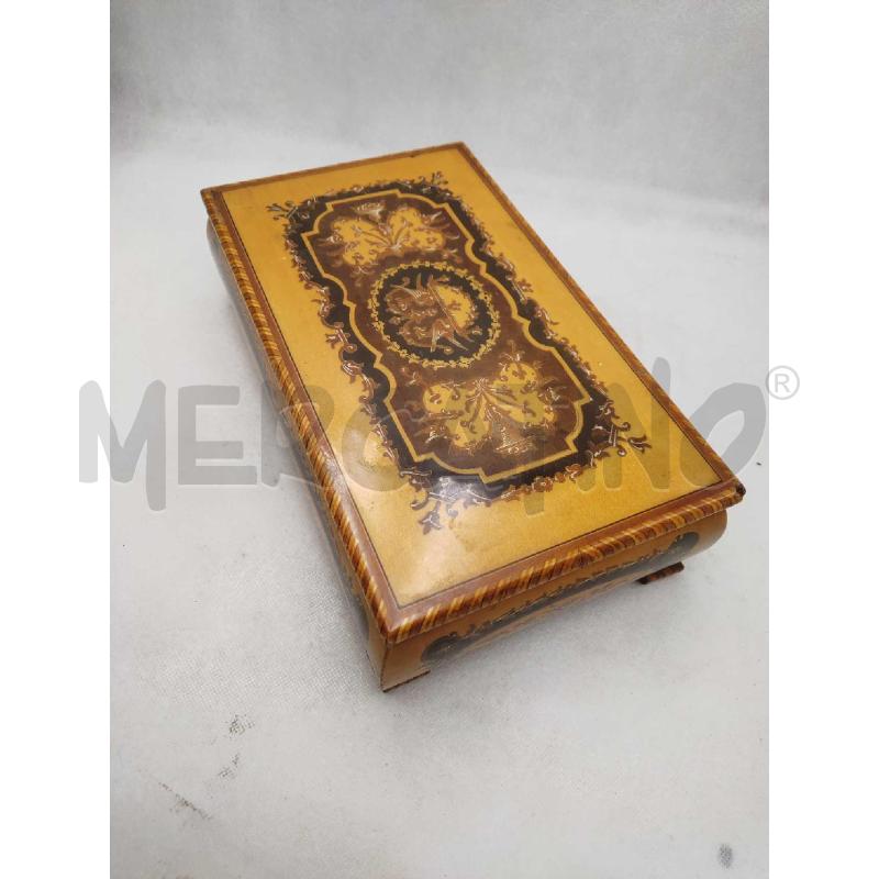SCATOLA LEGNO CON CHIAVE E SPECCHIO INTERNO | Mercatino dell'Usato Settimo torinese 3