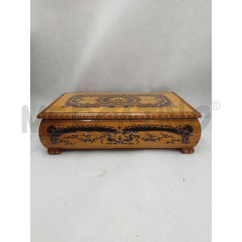 SCATOLA LEGNO CON CHIAVE E SPECCHIO INTERNO | Mercatino dell'Usato Settimo torinese 4