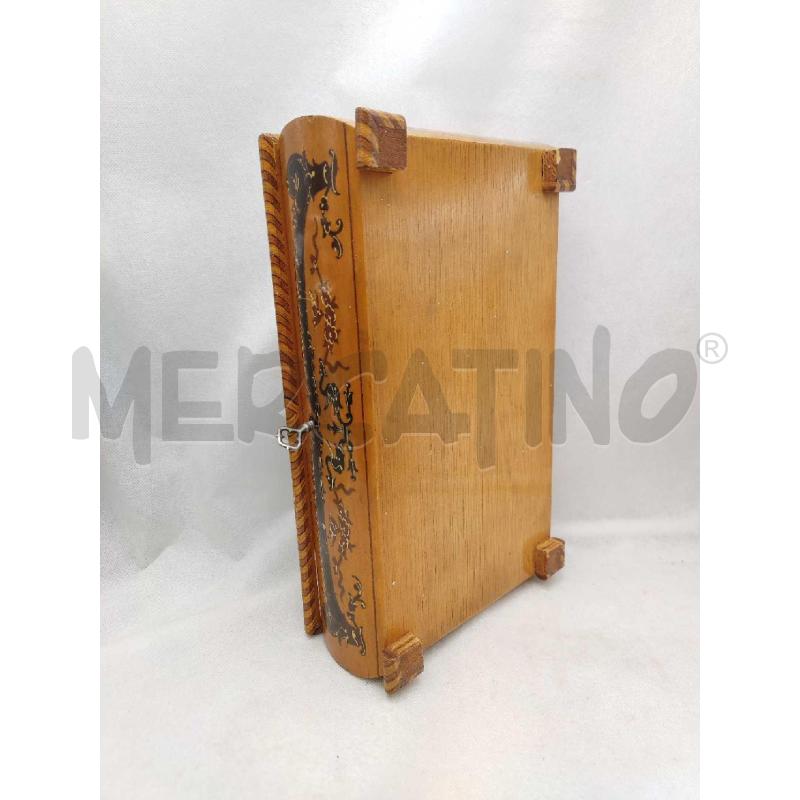 SCATOLA LEGNO CON CHIAVE E SPECCHIO INTERNO | Mercatino dell'Usato Settimo torinese 5