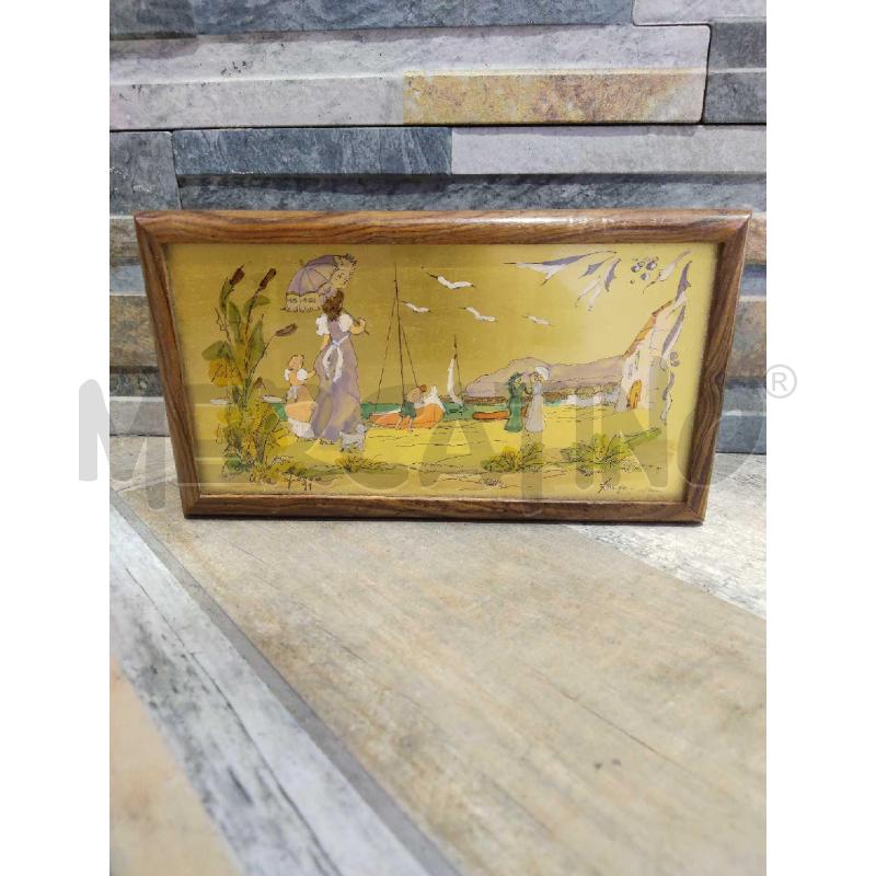 SCATOLA LEGNO CON DIPINTO ROMYA | Mercatino dell'Usato Settimo torinese 1