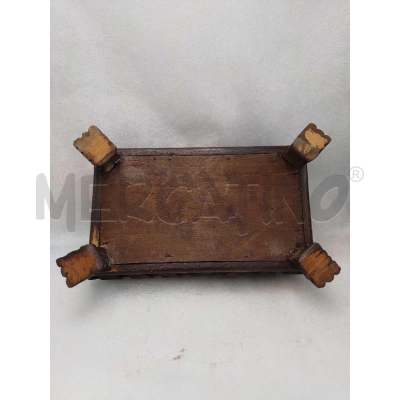 SCATOLA LEGNO CON SPECCHIO ALL'INTERNO ROSSO | Mercatino dell'Usato Settimo torinese 5