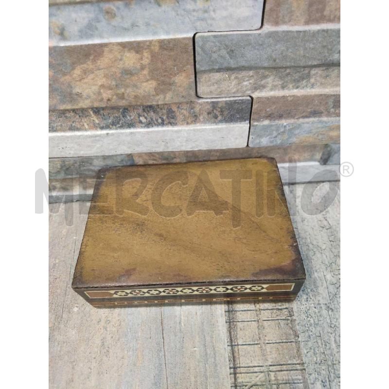 SCATOLA PORTA GIOIE LEGNO PICCOLA INTARSI GIOMETRICE | Mercatino dell'Usato Settimo torinese 3