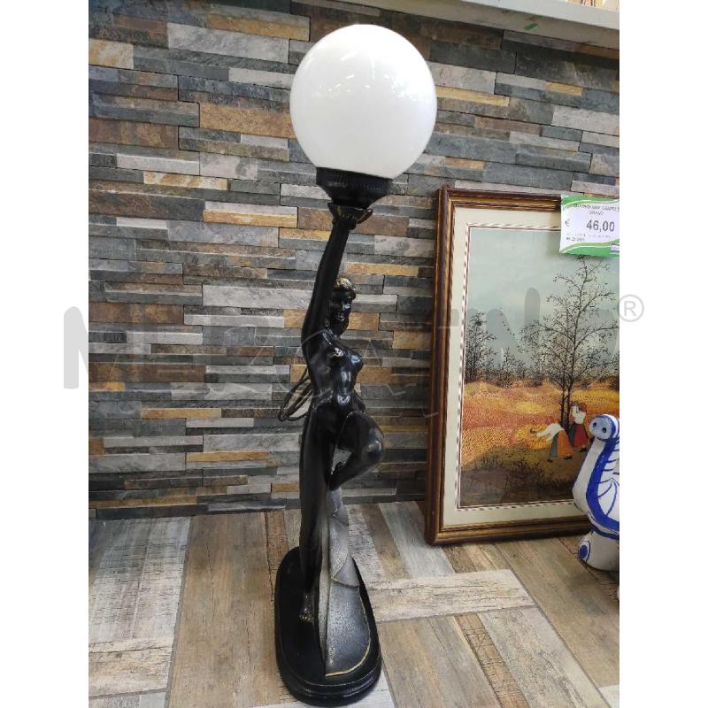 SCULTURA LAMPADA NERA FIRMATA CROSA | Mercatino dell'Usato Settimo torinese 2