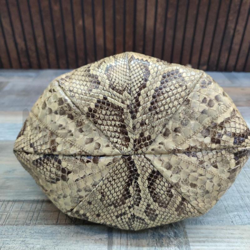 SECCHIELLO BIAGINI PELLE STAMPA PITONE BEIGE  | Mercatino dell'Usato Settimo torinese 3