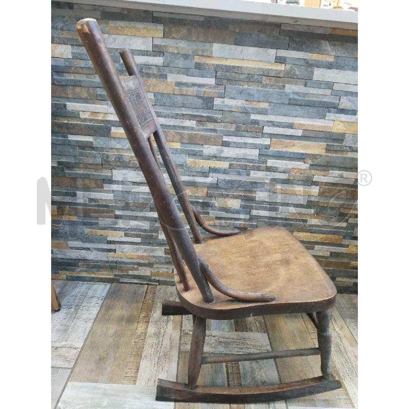 SEDIA DONDOLO MARRONE VINTAGE | Mercatino dell'Usato Settimo torinese 2
