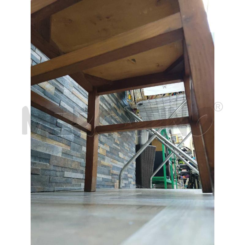 SEDIA IN LEGNO CON POGGIAPIEDI | Mercatino dell'Usato Settimo torinese 4