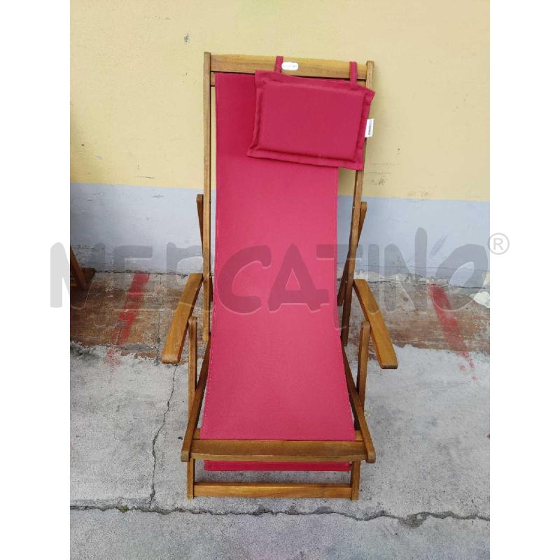 SEDIA SDRAIO LEGNO E TESSUTO  CASARIA | Mercatino dell'Usato Settimo torinese 1