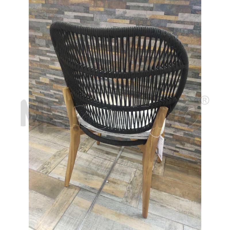 SEDIE COPPIA DA ESTERNO DESIGN LEGNO CORDA | Mercatino dell'Usato Settimo torinese 4