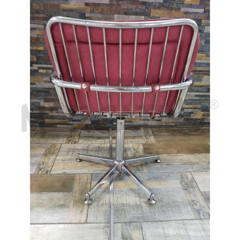 SEDIE DESIGN ROSSE CROMATE 4 PZ  | Mercatino dell'Usato Settimo torinese 2