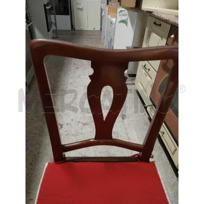 SEDIE PZ. 4 SEDUTA ROSSA | Mercatino dell'Usato Settimo torinese 3