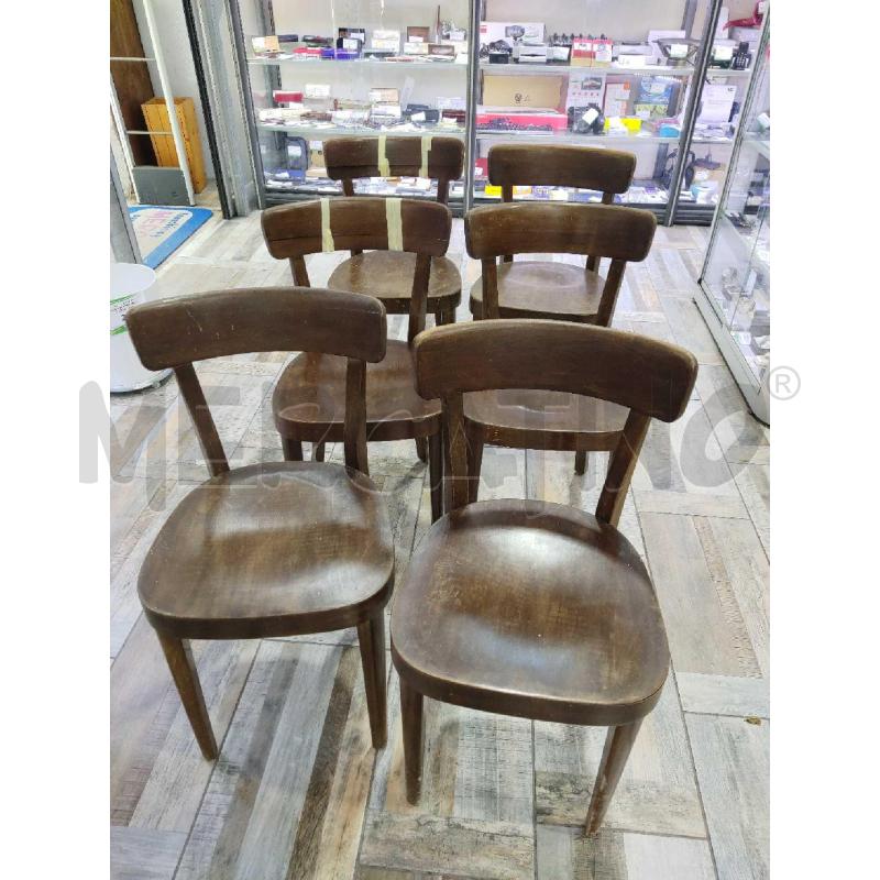 SEDIE PZ. 6 THONET DA RESTAURARE | Mercatino dell'Usato Settimo torinese 1