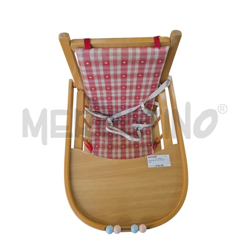 SEGGIOLINO VINTAGE LEGNO | Mercatino dell'Usato Settimo torinese 2
