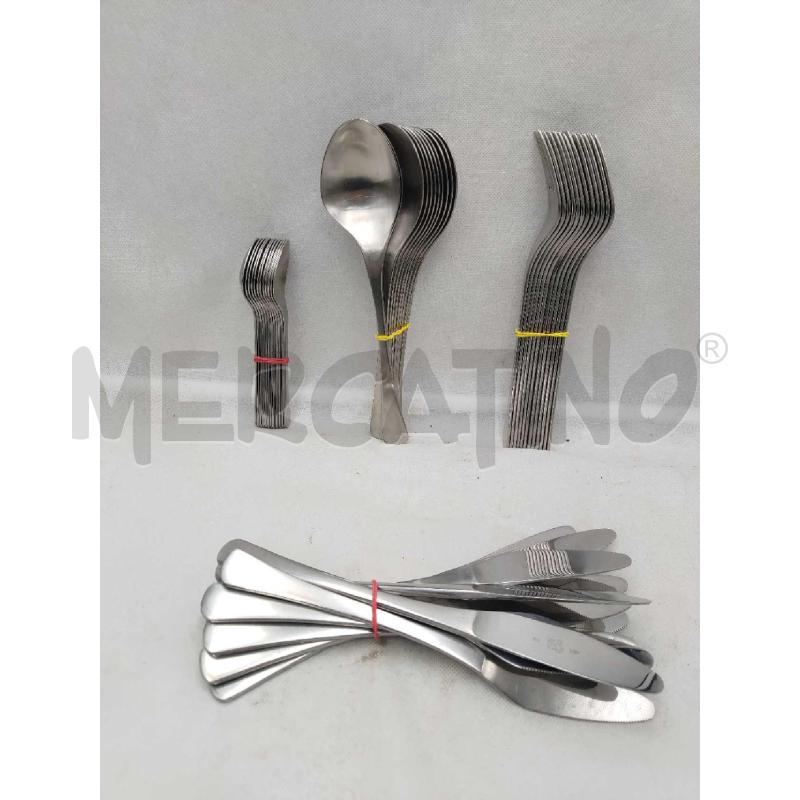 SERVIZIO POSATE ABERT NICROSIL 18/12 ACCIAIO INOX 48 PZ. | Mercatino dell'Usato Settimo torinese 1