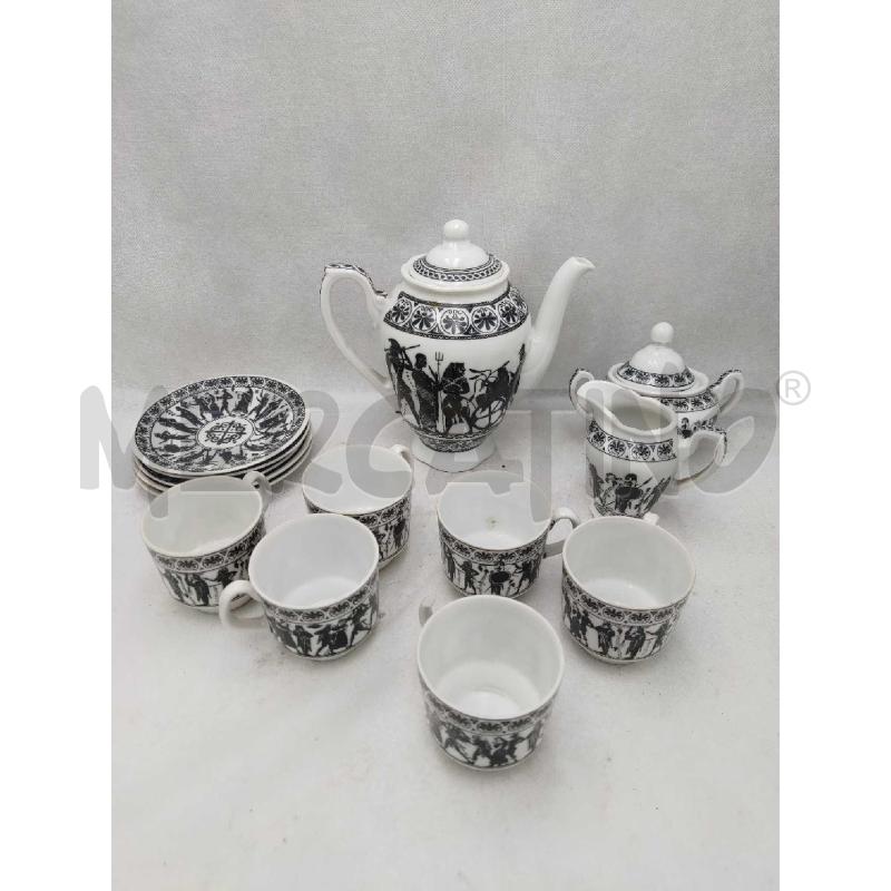 SERVIZIO TAZZINE JUEGO CAFFE' GRECO CON 5 TINE | Mercatino dell'Usato Settimo torinese 1