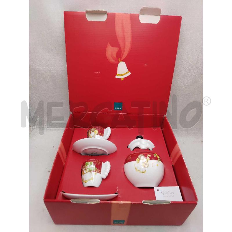 SET 2 TAZZINE THUN E ZUCCHERIERA CON SCATOLA NATALIZIA  | Mercatino dell'Usato Settimo torinese 1