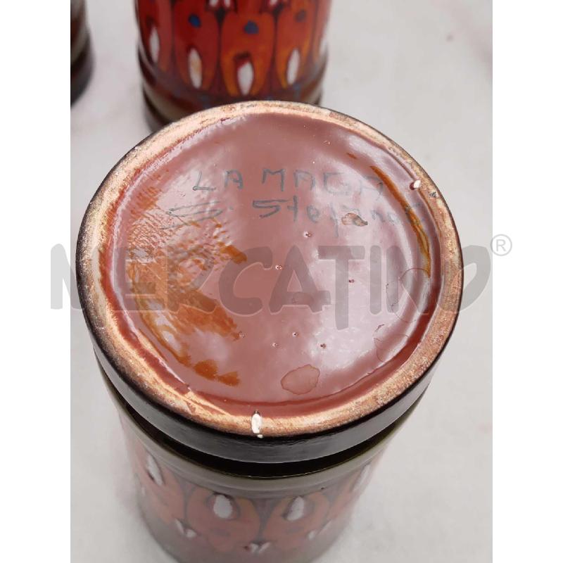 SET BROCCA E BICCHIERI 7 PZ CERAMICHE LA MAGA S. STEFANO | Mercatino dell'Usato Settimo torinese 4