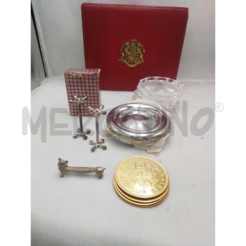 SET SOTTOBICCHIERI CON SCATOLA ROSSA | Mercatino dell'Usato Settimo torinese 1