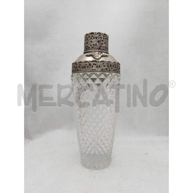 SHAKER CRISTALLO CON TAPPO GRIGIO | Mercatino dell'Usato Settimo torinese 1