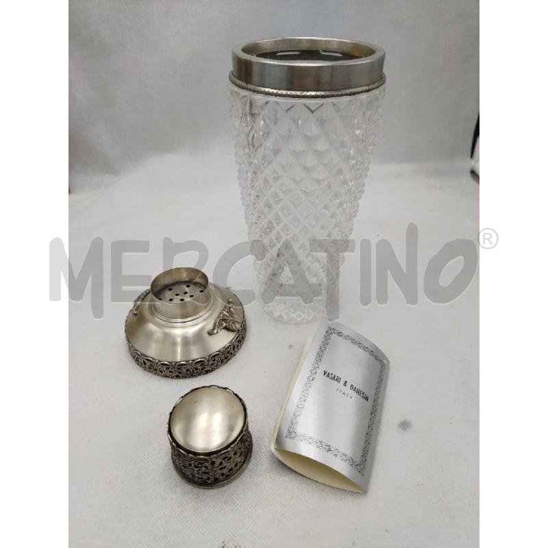 SHAKER CRISTALLO CON TAPPO GRIGIO | Mercatino dell'Usato Settimo torinese 5