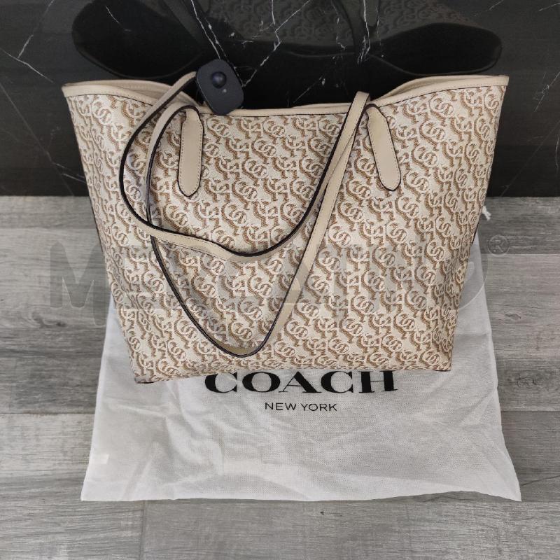 SHOPPER COACH MULTILOGO PANNA BEIGE | Mercatino dell'Usato Settimo torinese 2