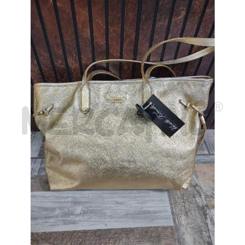SHOPPER PRADA PELLE SAFFIANO ORO  | Mercatino dell'Usato Settimo torinese 1