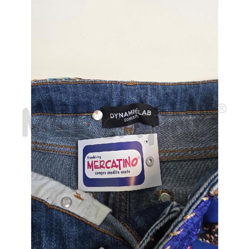 SHORTS DONNA DYNAMIC LAB JEANS PATCH BLU FUCSIA | Mercatino dell'Usato Settimo torinese 2