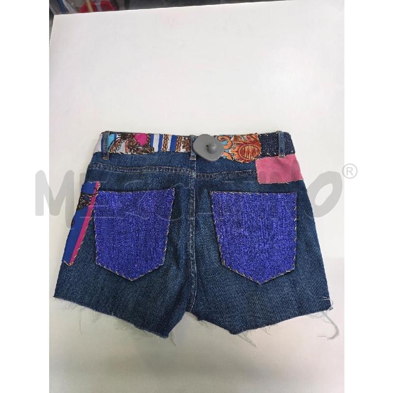SHORTS DONNA DYNAMIC LAB JEANS PATCH BLU FUCSIA | Mercatino dell'Usato Settimo torinese 3