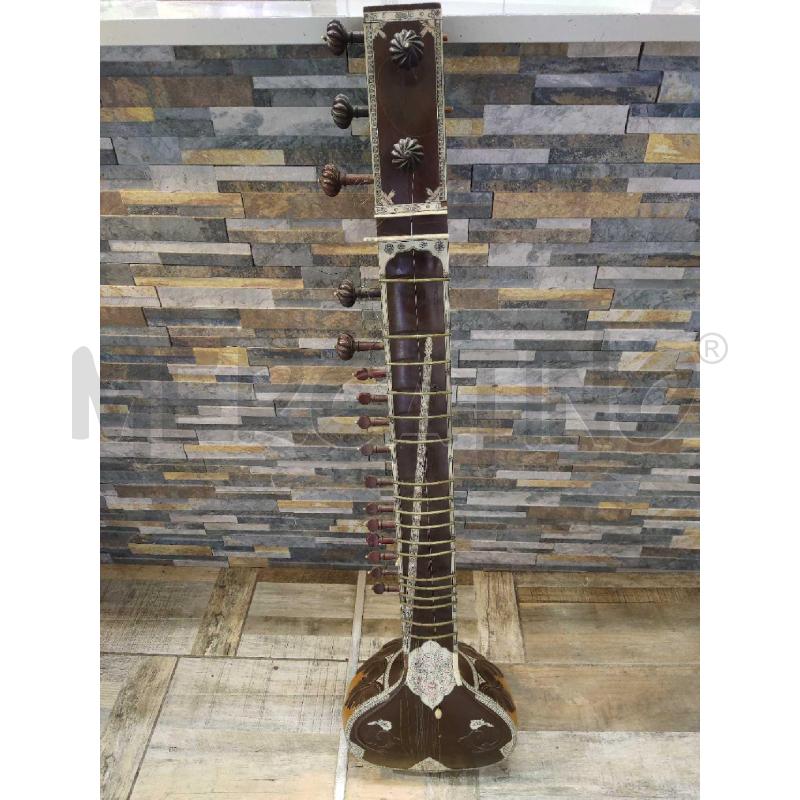 SITAR INDIANO IN LEGNO ANTICO DA COLLEZIONISMO | Mercatino dell'Usato Settimo torinese 1