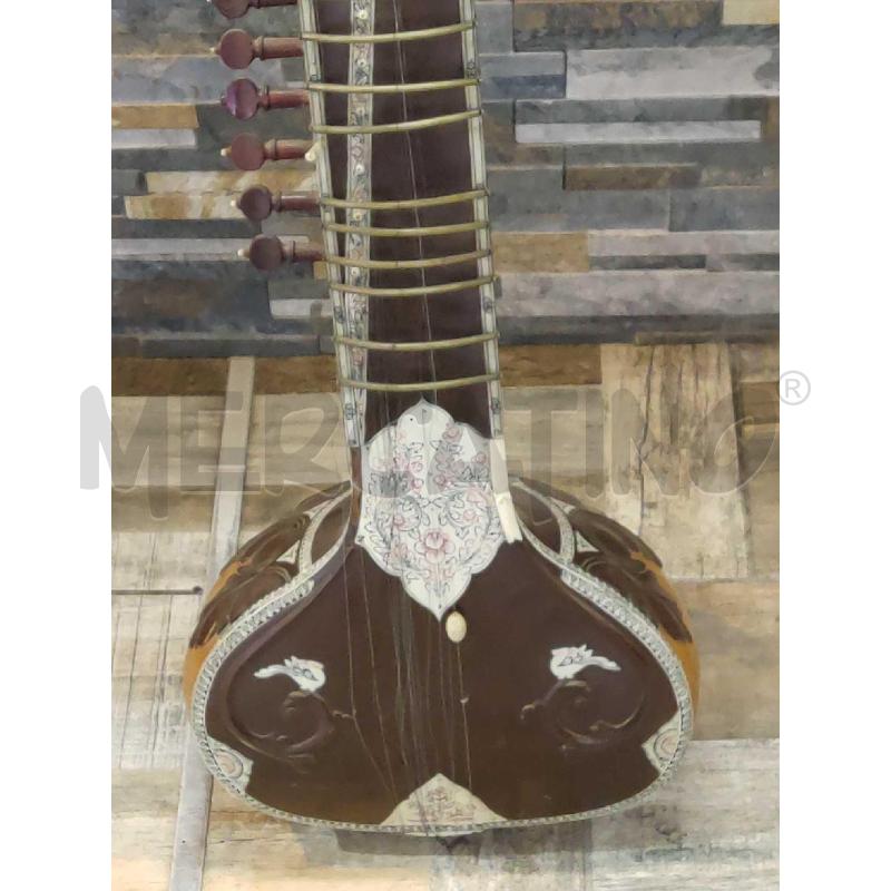 SITAR INDIANO IN LEGNO ANTICO DA COLLEZIONISMO | Mercatino dell'Usato Settimo torinese 2