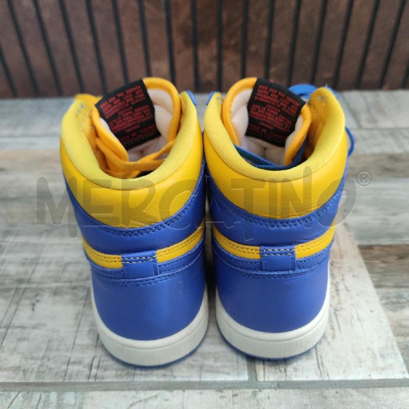 SNEAKERS AIR JORDAN 1 RETRO HIGH GIALLE BLU | Mercatino dell'Usato Settimo torinese 3