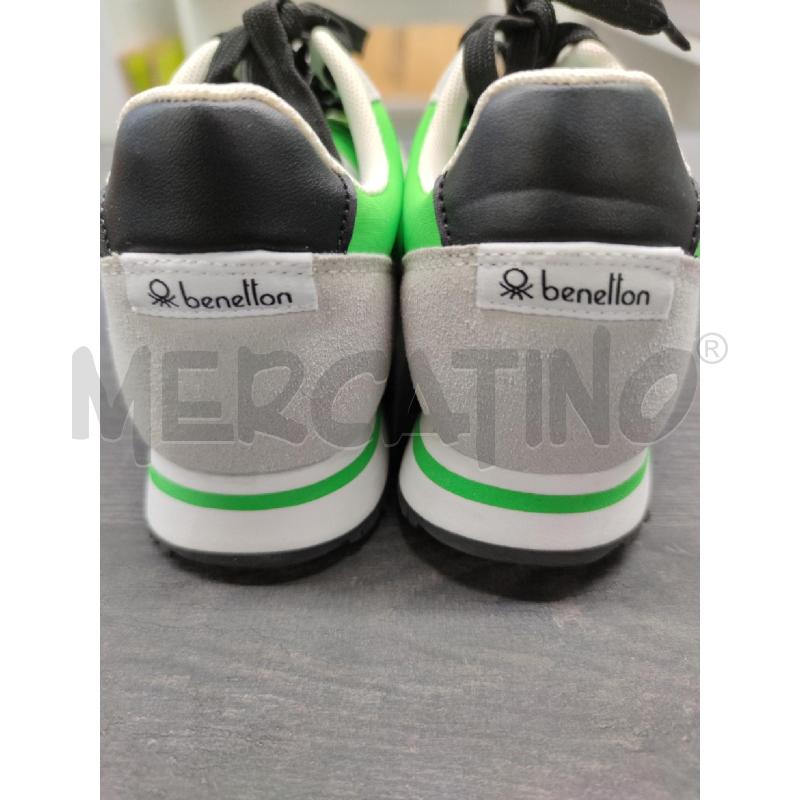 SNEAKERS DONNA BENETTON NUOVE VERDE FLUO GRIGIE | Mercatino dell'Usato Settimo torinese 5