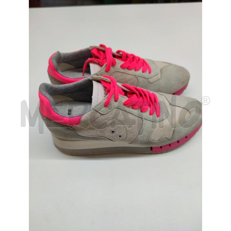 SNEAKERS DONNA BLAUER PELLE BEIGE LACCI FLUO | Mercatino dell'Usato Settimo torinese 2