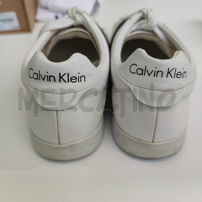 SNEAKERS DONNA CALVIN KLEIN BIANCHE STRISCIA NERA | Mercatino dell'Usato Settimo torinese 3