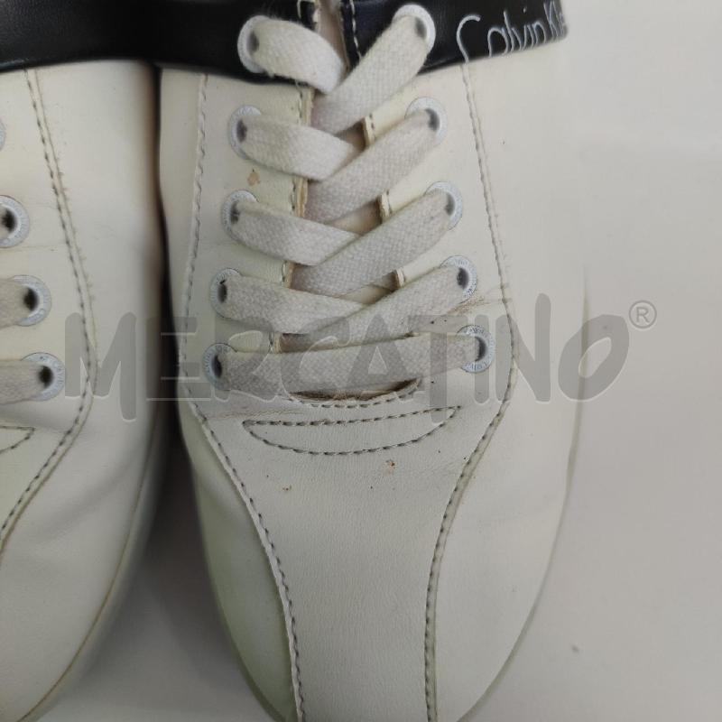 SNEAKERS DONNA CALVIN KLEIN BIANCHE STRISCIA NERA | Mercatino dell'Usato Settimo torinese 5