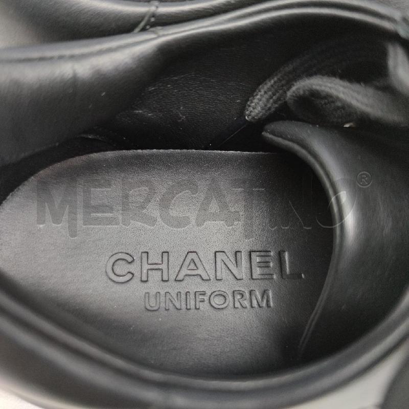 SNEAKERS DONNA CHANEL UNIFORM NERE PELLE  | Mercatino dell'Usato Settimo torinese 5