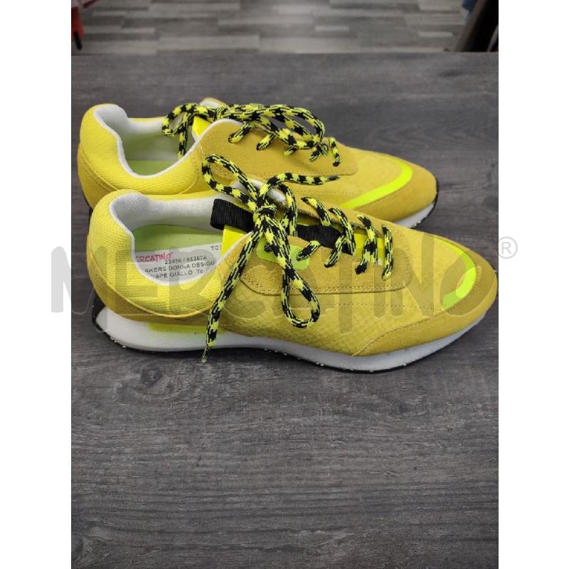 SNEAKERS DONNA DESIGUAL SENAPE GIALLO FLUO | Mercatino dell'Usato Settimo torinese 1