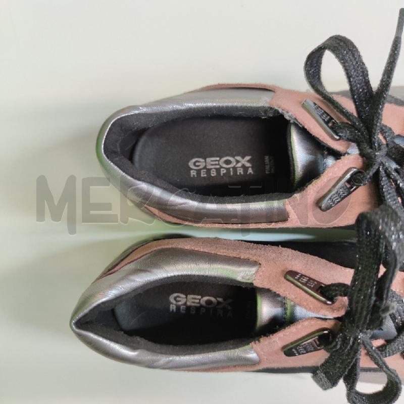 SNEAKERS DONNA GEOX ROSA GRIGIO SCAMOSC | Mercatino dell'Usato Settimo torinese 3