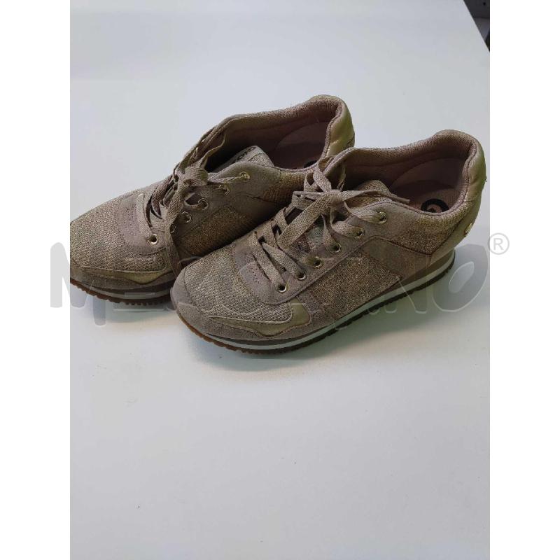 SNEAKERS DONNA GIOSEPPO BEIGE FILI LUREX DORATI | Mercatino dell'Usato Settimo torinese 1