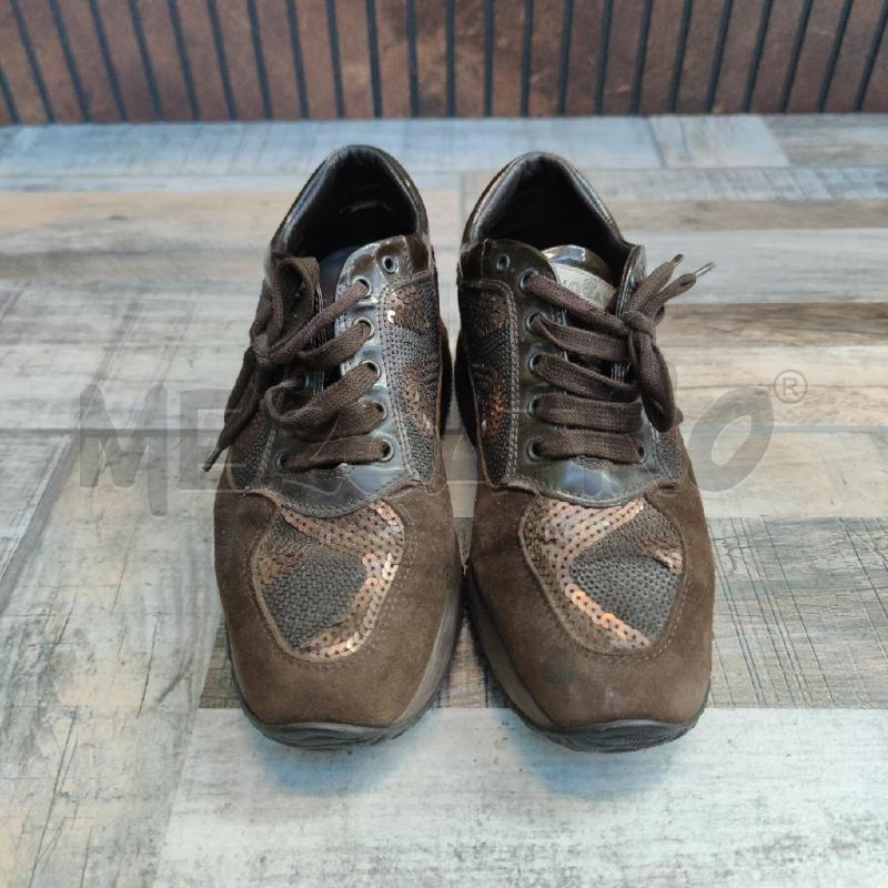 SNEAKERS DONNA HOGAN MARRONI PAILLETTES | Mercatino dell'Usato Settimo torinese 1