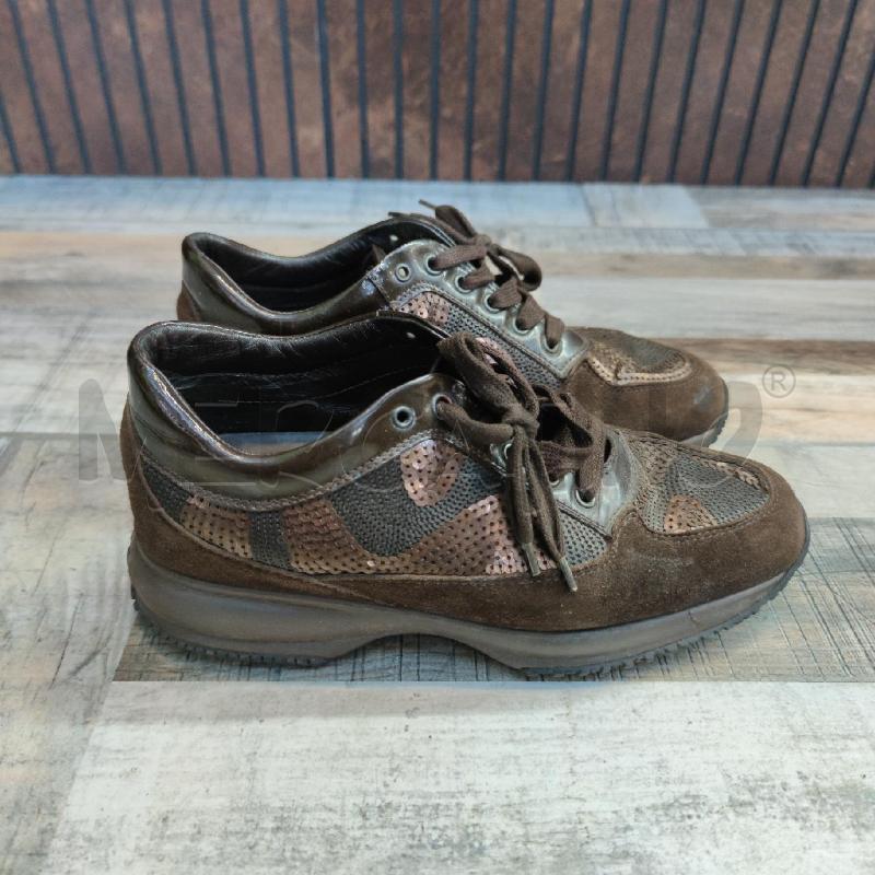 SNEAKERS DONNA HOGAN MARRONI PAILLETTES | Mercatino dell'Usato Settimo torinese 2